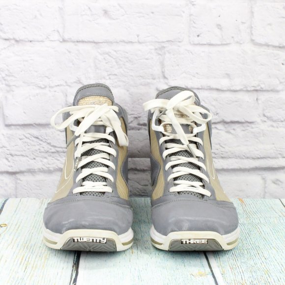 Nike Air Max Lebron VII Gray Leather Lace Up Basketball Sneakers Shoes Size 13 - Picture 4 of 9